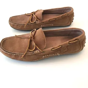 Polo Ralph Lauren Wyndings Slip On Loafer, Men’s 10.5 D, Cushioned Leather, Tan