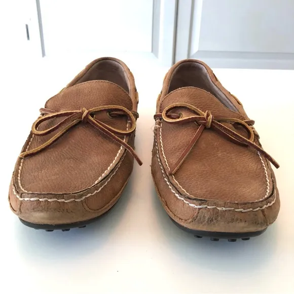 Polo Ralph Lauren Wyndings Slip On Loafer, Men’s 10.5 D, Cushioned Leather, Tan