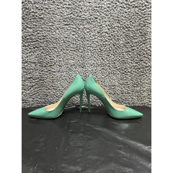 PRADA High Heels Shoes Turquoise Platform Pumps Stilettos Round Toe EU 39.5