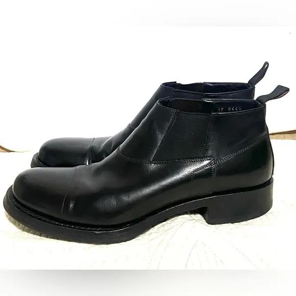 Prada Leather Chelsea Boots