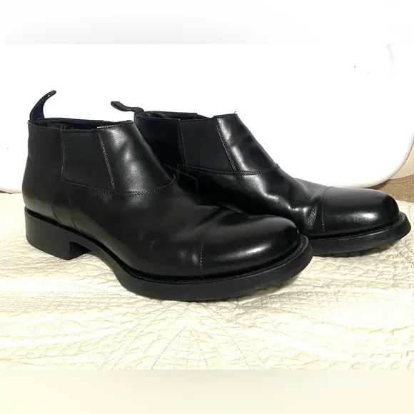 Prada Leather Chelsea Boots