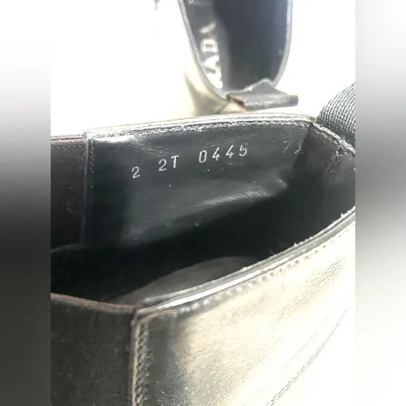 Prada Leather Chelsea Boots