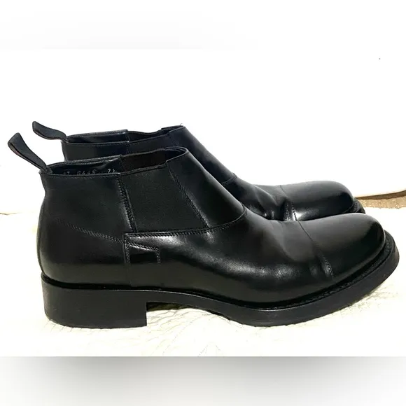 Prada Leather Chelsea Boots