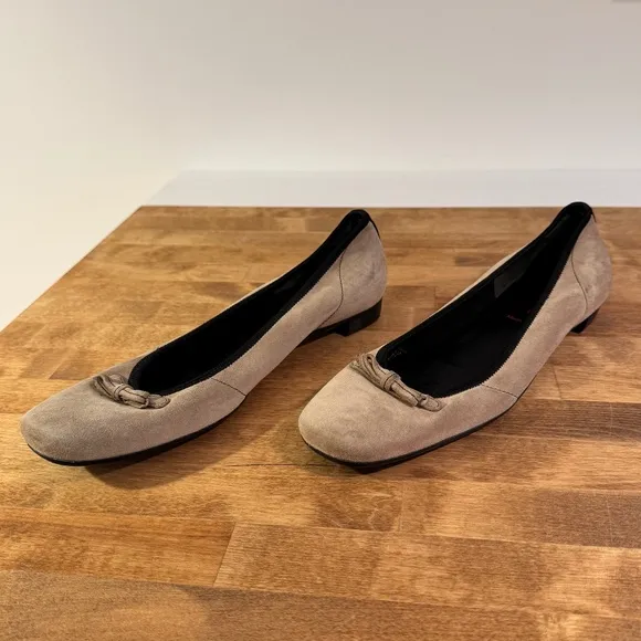 Prada Vintage Suede Ballet Flat