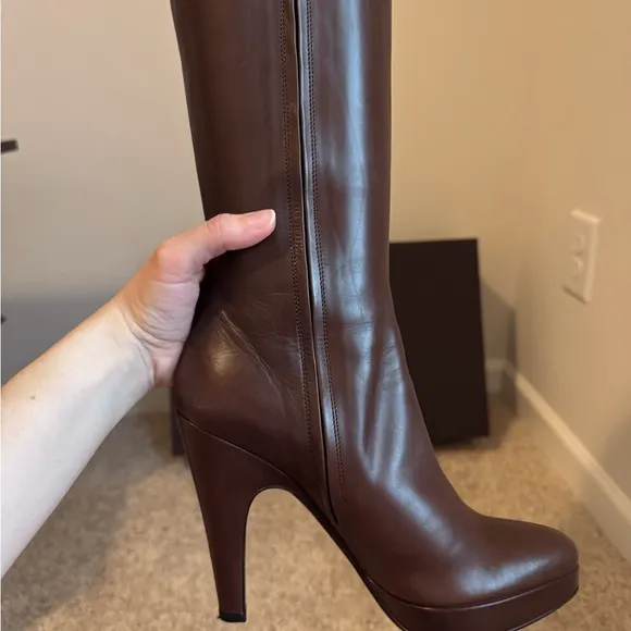 Prada Women's Brown Leather Boots