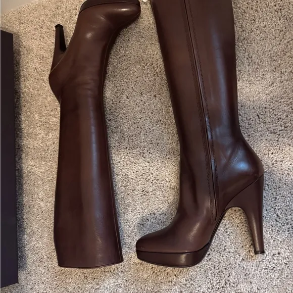 Prada Women's Brown Leather Boots