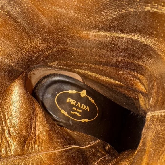Prada Women's Brown Leather Boots