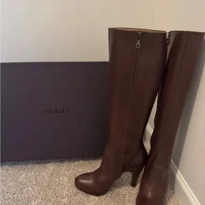 Prada Women's Brown Leather Boots