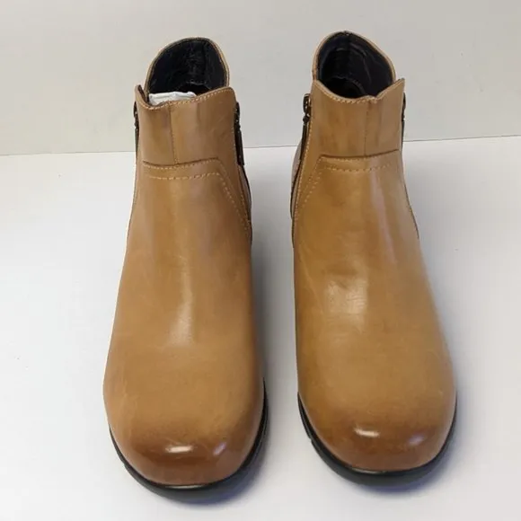 Propet Waverly Ankle Boots, Tan Leather, Women's 9 4E (XX-Wide)