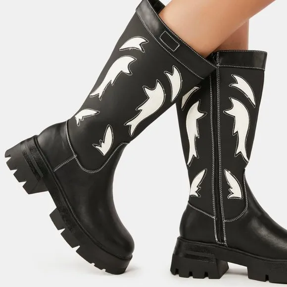 Public Desire  RIDEM  COWBOY Boots ( BRAND NEW !!!! )