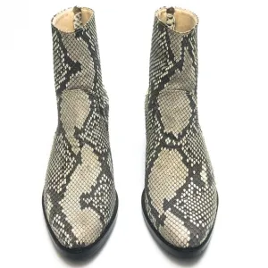 Python Genuine Leather Boots - Size 9.5, Handcrafted &amp; Durable, Premium quality