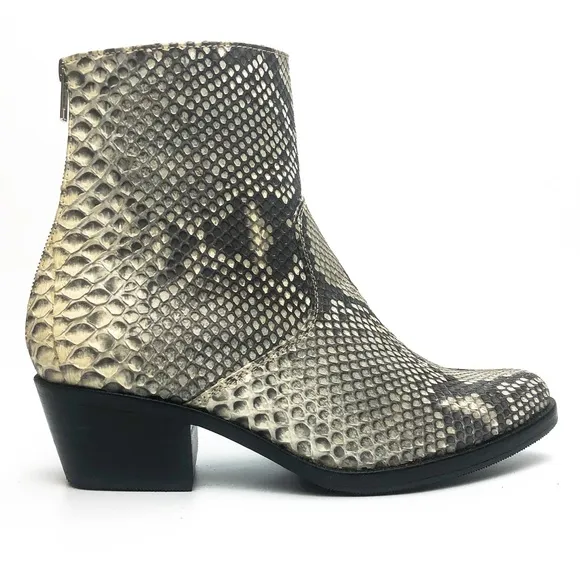 Python Genuine Leather Boots - Size 9.5, Handcrafted &amp; Durable, Premium quality