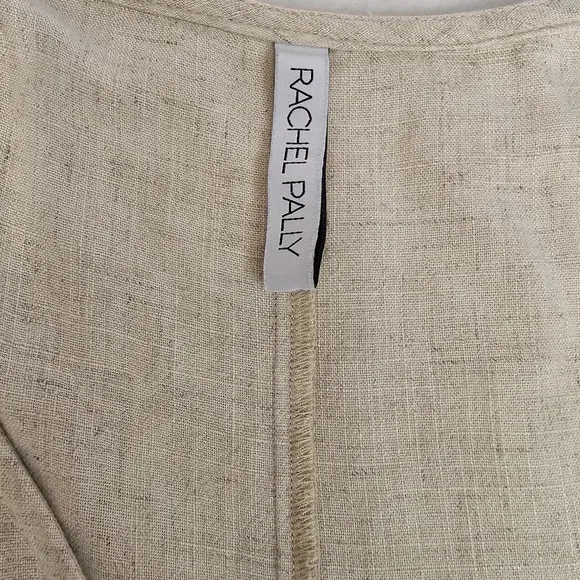 Rachel Pally - Beige Puff Sleeve Button-Up “Piper” Maxi Dress Sz M