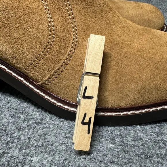 Radley London Ankle Boots Womens Size 8 Camel Brown Leather Side Zip Booties