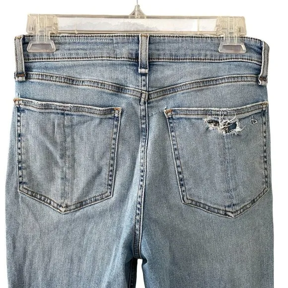 Rag &amp; Bone Nina High-Rise Ankle Cigarette Skinny Distressed Starway - Size 26