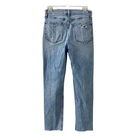 Rag &amp; Bone Nina High-Rise Ankle Cigarette Skinny Distressed Starway - Size 26