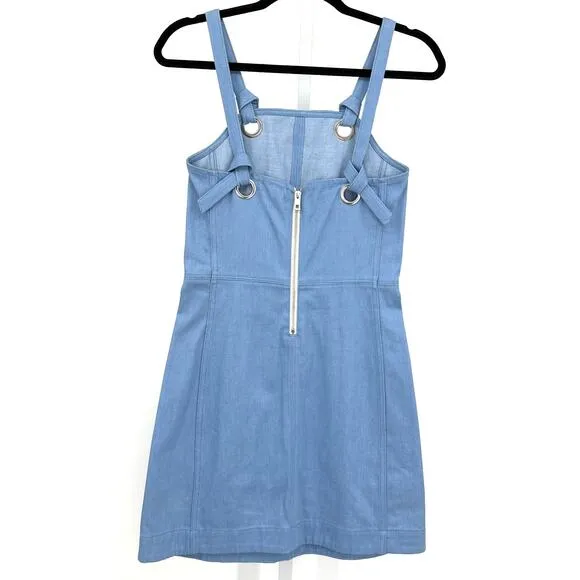 Rag &amp; Bone Suffolk Mini Dress in Pale Blue 00 ($395)