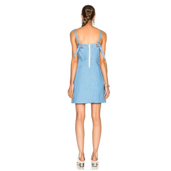 Rag &amp; Bone Suffolk Mini Dress in Pale Blue 00 ($395)