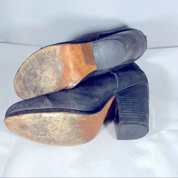 𝅺Rag &amp; Bone Authentic Distressed Black Leather Booties Sz 36 (US size 6)