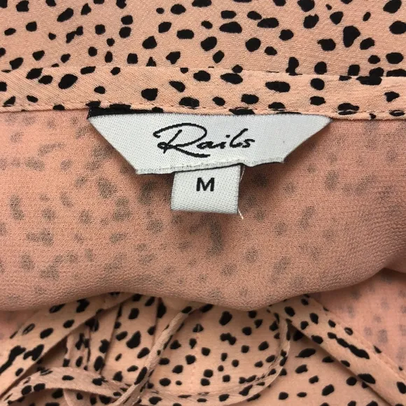 Rails Frida rose spotted lined midi dress Medium