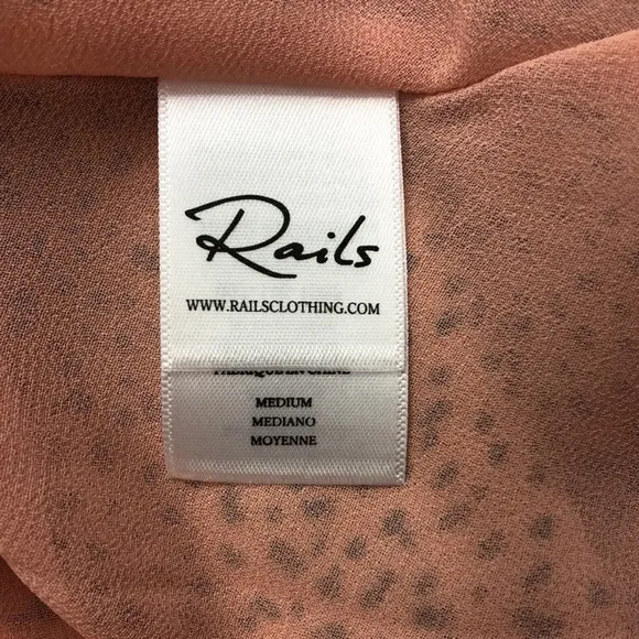 Rails Frida rose spotted lined midi dress Medium