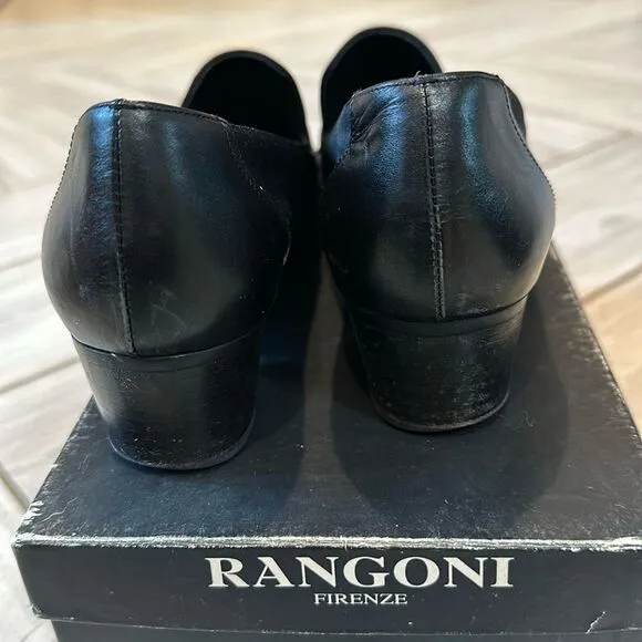 Rangoni Italian Eufemia Loafer Flats with Silver Detail US 9