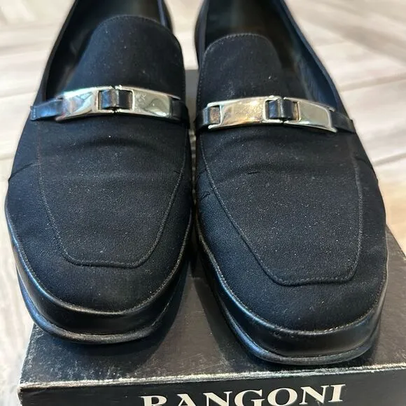 Rangoni Italian Eufemia Loafer Flats with Silver Detail US 9