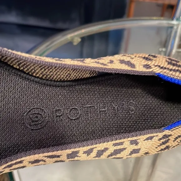 Rare Rothy’s Animal Print Pointed-Toe Flats
