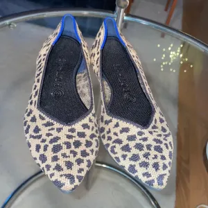 Rare Rothy’s Animal Print Pointed-Toe Flats