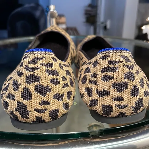 Rare Rothy’s Animal Print Pointed-Toe Flats