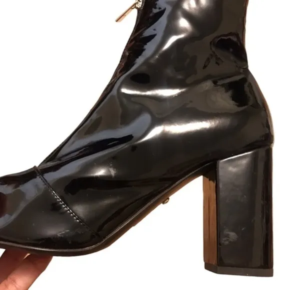 RAYE Belmont Patent Leather Zipper Booties