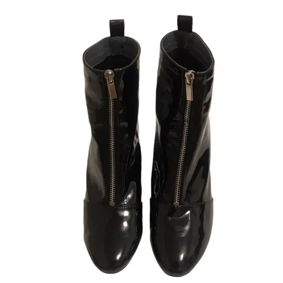 RAYE Belmont Patent Leather Zipper Booties