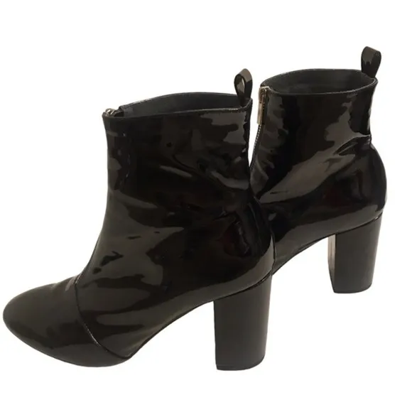 RAYE Belmont Patent Leather Zipper Booties