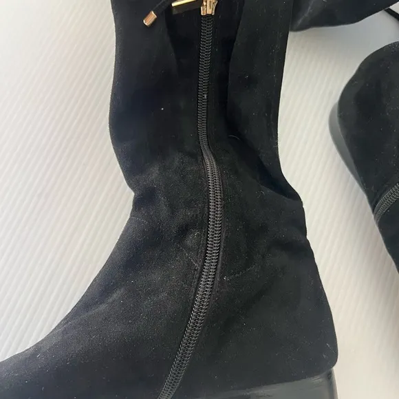 RAYE x Tularosa- Black Suede Over The Knee Ginny Boots - 9
