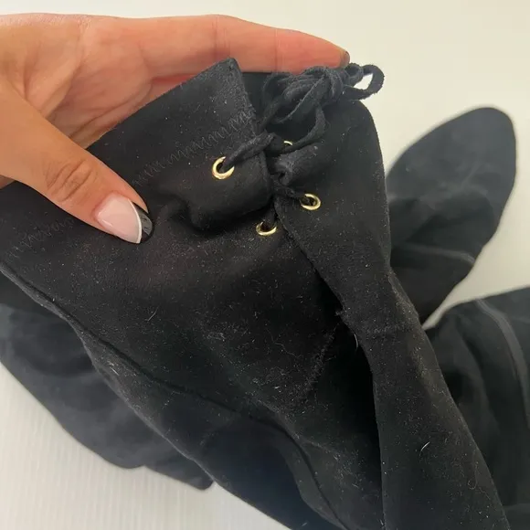 RAYE x Tularosa- Black Suede Over The Knee Ginny Boots - 9