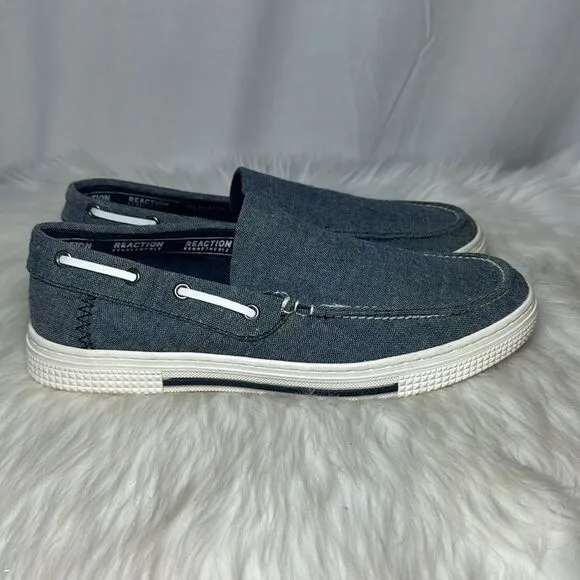 Reaction Kenneth Cole Ankira Blue Slip On Boat Toes Sz 7