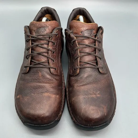 Red Wing Men's 11 Brown Leather Walking Shoes Lace-Up Low Top Round Toe Casual