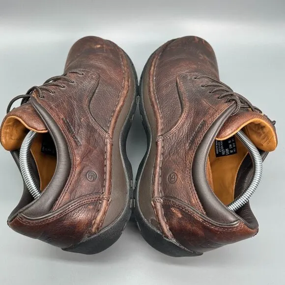 Red Wing Men's 11 Brown Leather Walking Shoes Lace-Up Low Top Round Toe Casual
