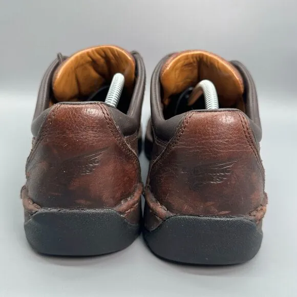 Red Wing Men's 11 Brown Leather Walking Shoes Lace-Up Low Top Round Toe Casual