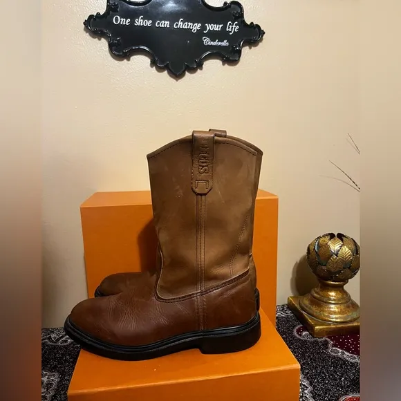 Red Wing Pecos 1105 Brown Leather BootsUS 8