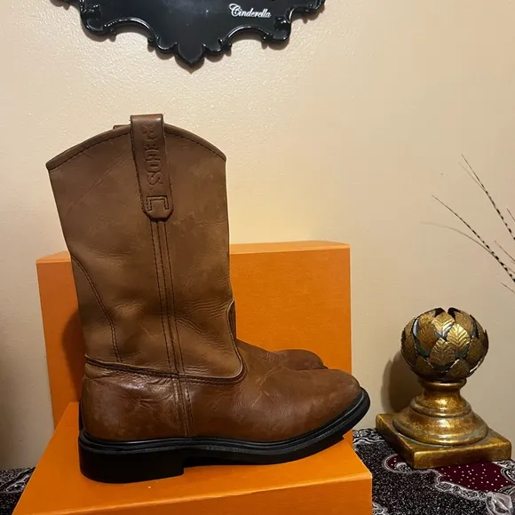 Red Wing Pecos 1105 Brown Leather BootsUS 8