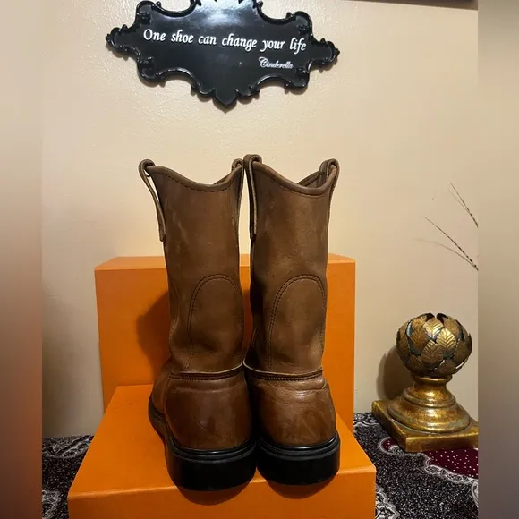 Red Wing Pecos 1105 Brown Leather BootsUS 8