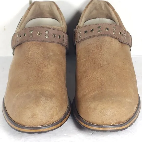 Red Wing Shoes Women's US 11M Brown Leather Harness Slip On Ankle Boots