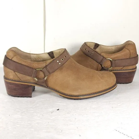 Red Wing Shoes Women's US 11M Brown Leather Harness Slip On Ankle Boots