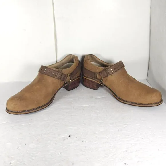 Red Wing Shoes Women's US 11M Brown Leather Harness Slip On Ankle Boots