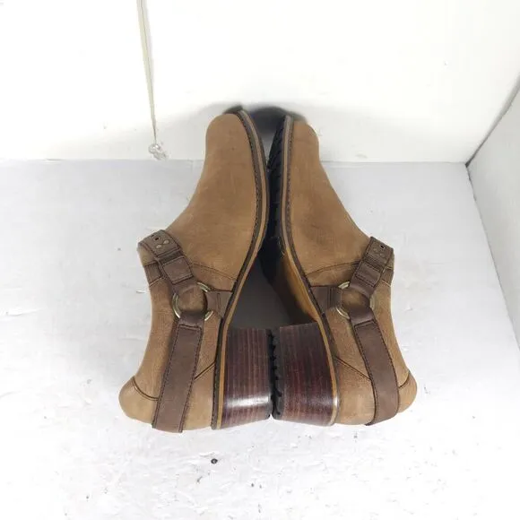 Red Wing Shoes Women's US 11M Brown Leather Harness Slip On Ankle Boots