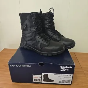 REEBOK WOMEN'S 7.5 SUBLITE CUSHION TACTICAL 8&quot; WATER PROOF ZIP BOOTS RB806