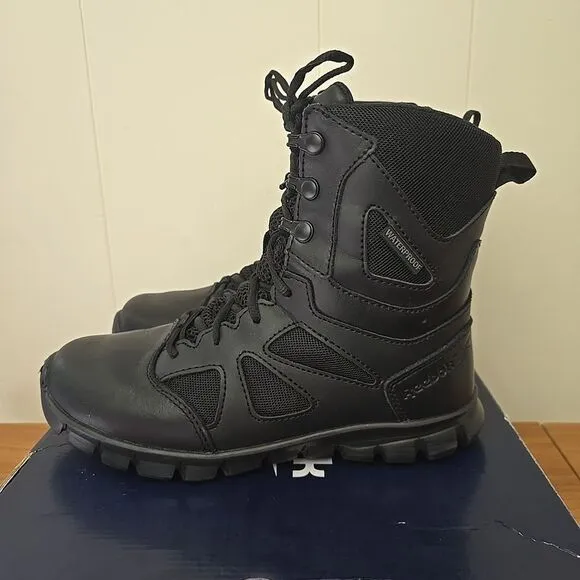 REEBOK WOMEN'S 7.5 SUBLITE CUSHION TACTICAL 8&quot; WATER PROOF ZIP BOOTS RB806