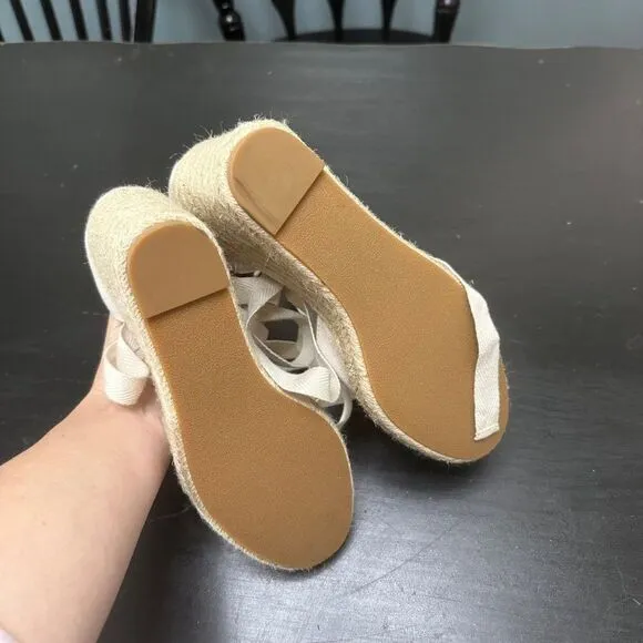 Reformation Espadrille Wedge Closed Toe Shoes 6.5