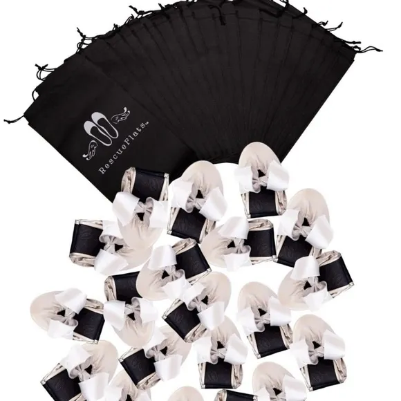 Rescue Flats wedding guest keepsake/high end alternative to flip flops
